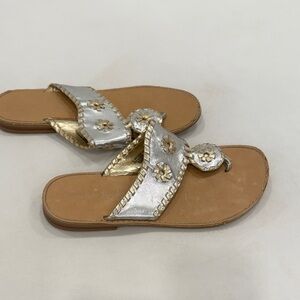 Cynthia Rowley Silver and Gold Kids Sandals